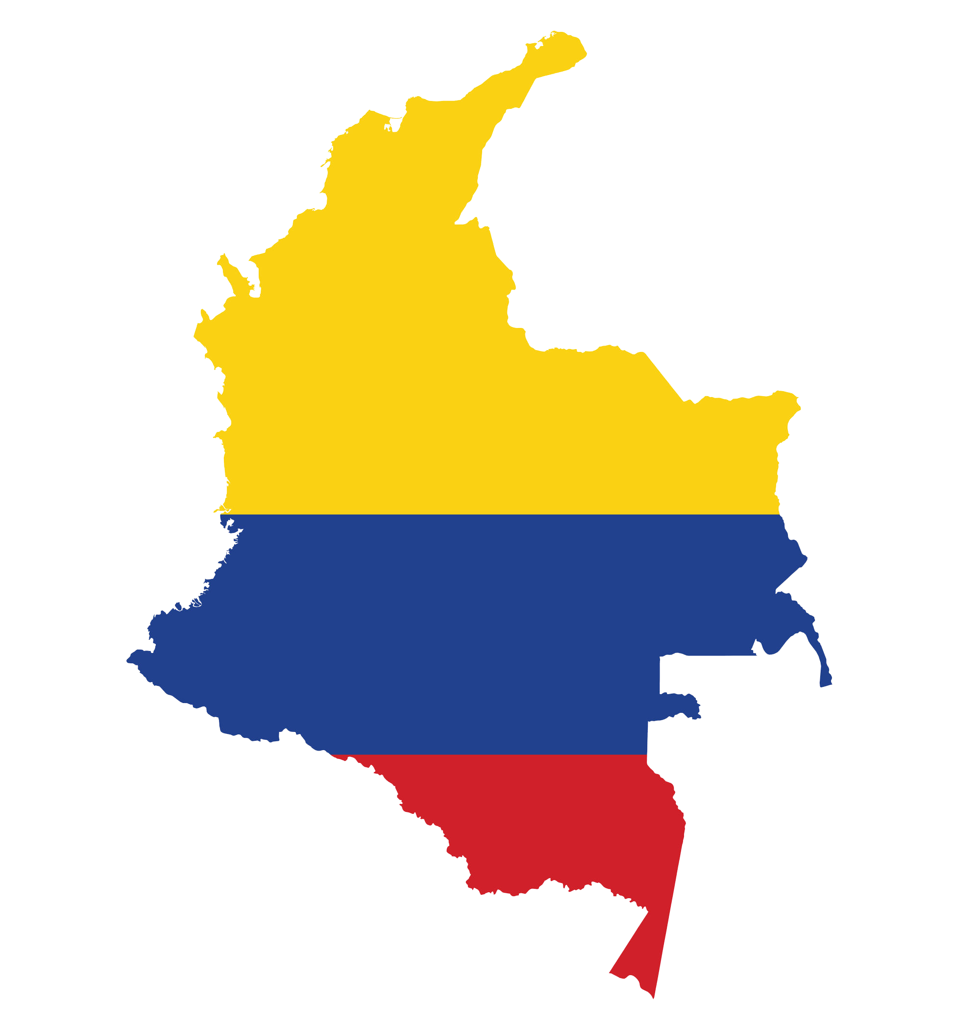 Colombia-Flag-Map