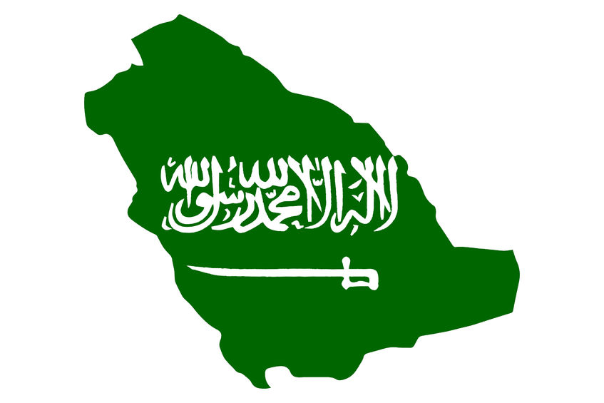 Saudi-Arabia-Flag-Map