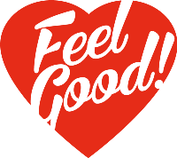 A Feel Good heart graphic.