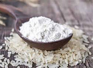 Spoon of rice flour