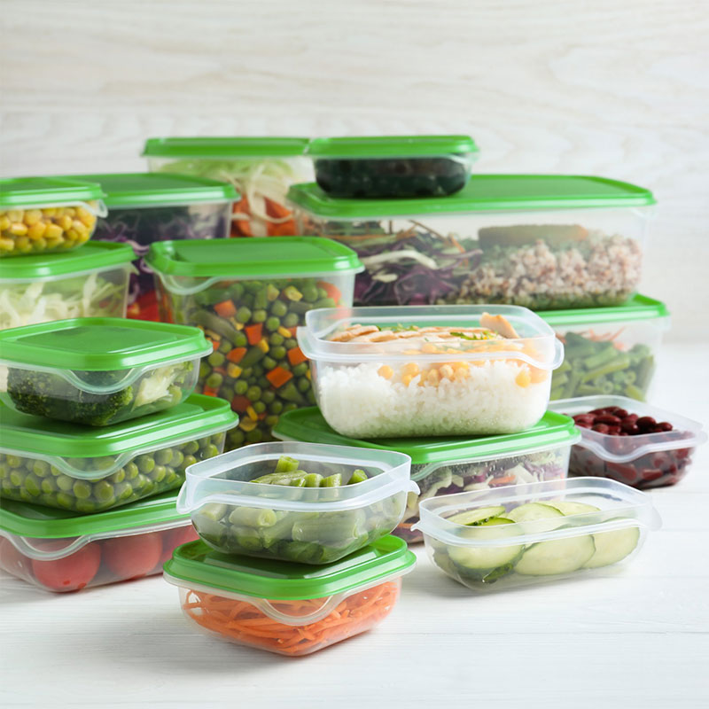Image of leftovers in Tupperware.
