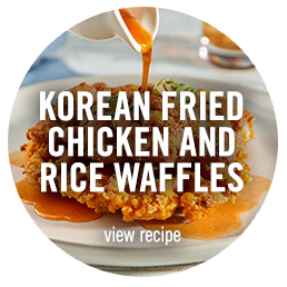 Click to view Korean Fried Chicken and Rice Waffles