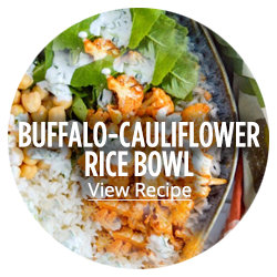 Buffalo-Cauliflower Rice Bowl View Recipe Button