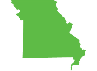 An image of the state of Missouri