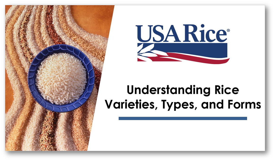 Photo of rice bowl with text that says: Understanding Rice Varieties, Types, and Forms