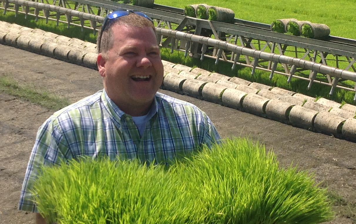 Rance Daniels in Thailand in 2015 with the International Rice Leadership Program