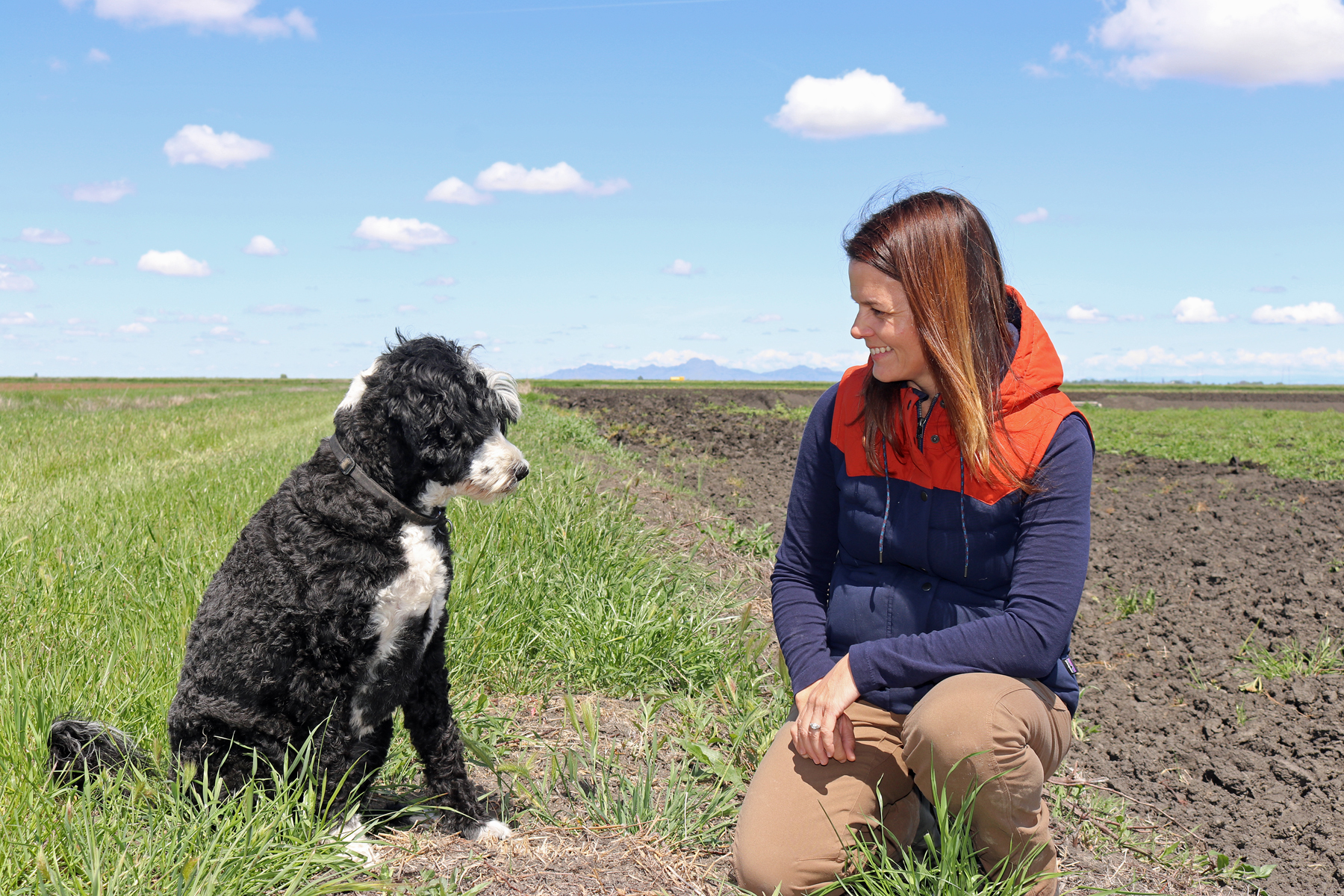 Kim Gallagher and her pal Comet plan their day