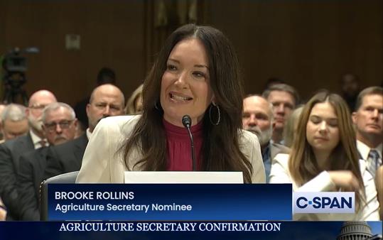 USDA Secretary Nominee Brooke Rollins at confirmation hearing