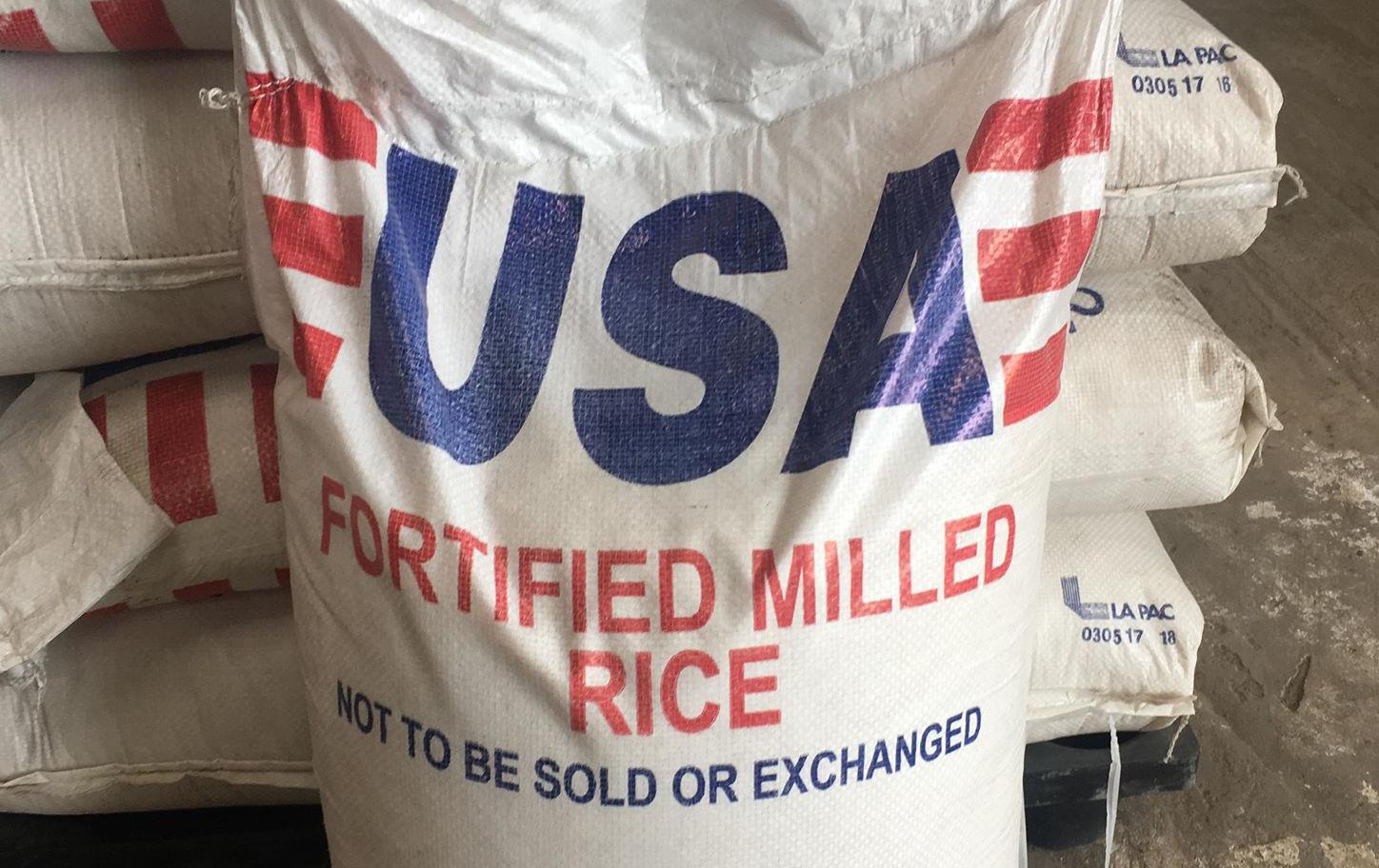 50kg bag of USA fortified rice 