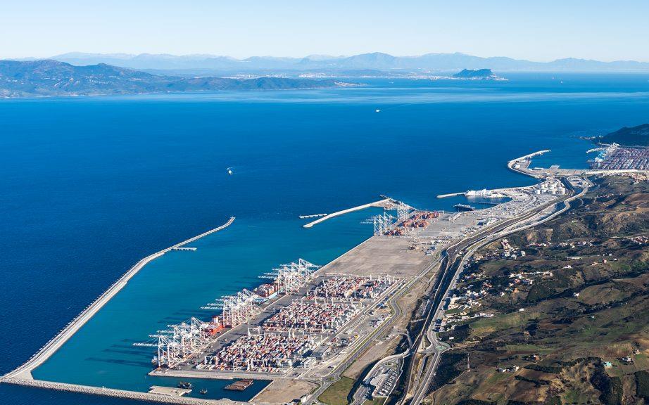 Port of Tangier, aerial view