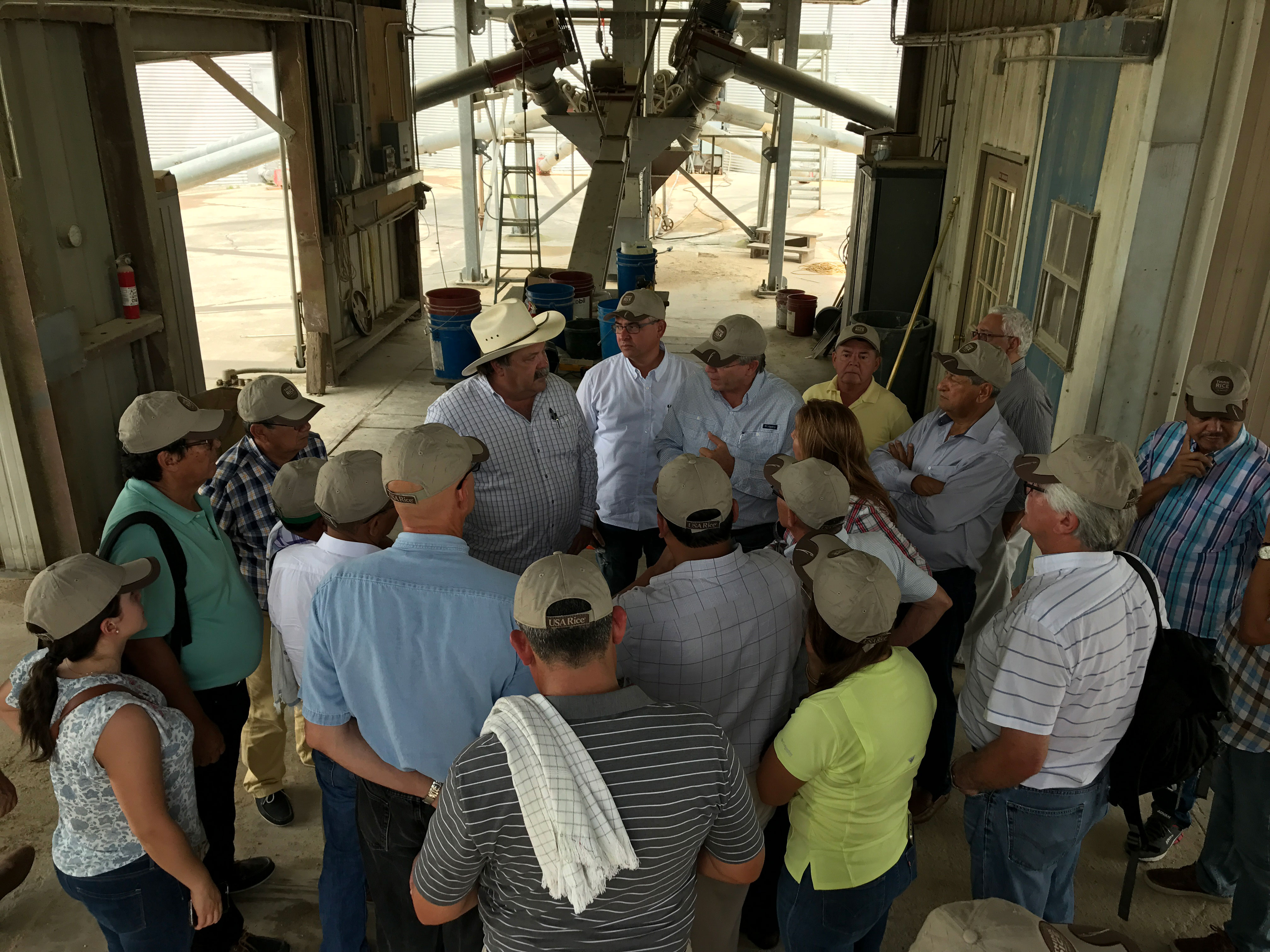 Colombia rice farmers tour a U.S. mill:  trading grain and with best practices