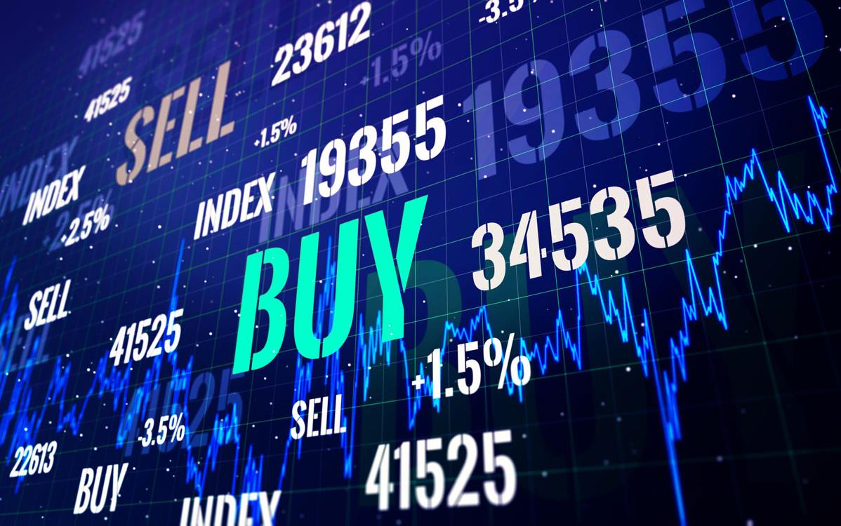 Global-Market-Price-Board, illuminated numbers and graphs