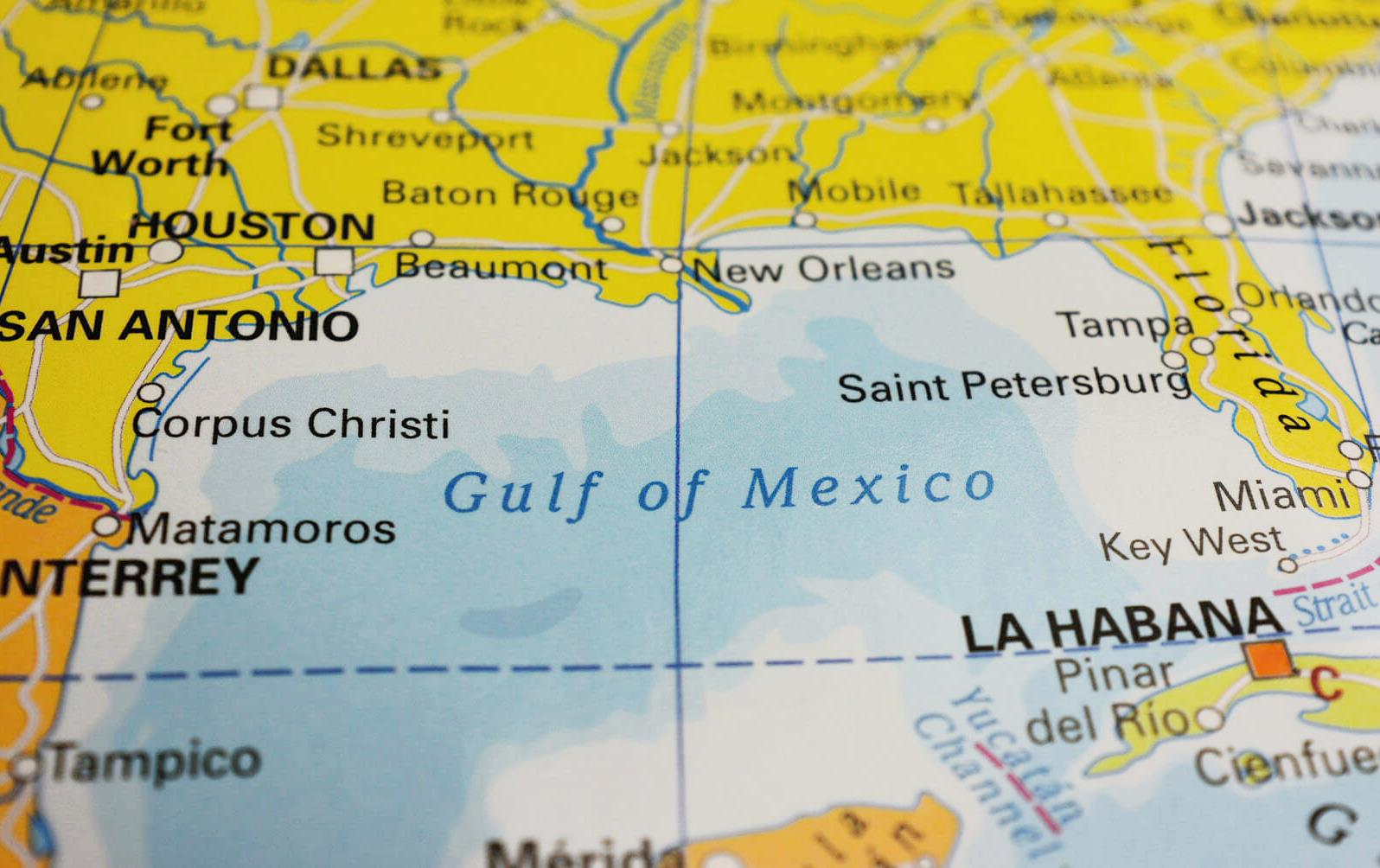 Gulf of Mexico map