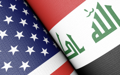 US & Iraq flags