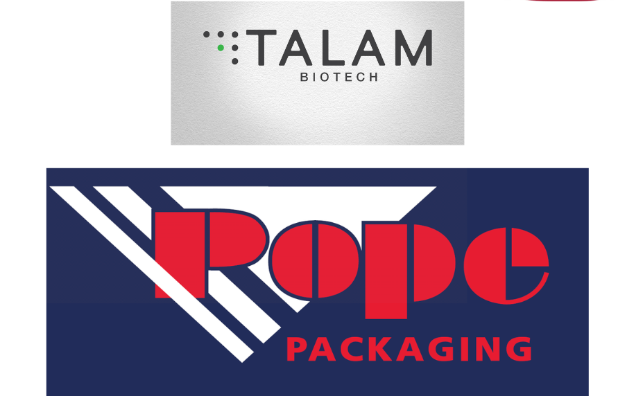 Talam Biotech & Pope Pkg logos