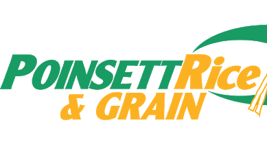 Text reads: Poinsett Rice & Grain