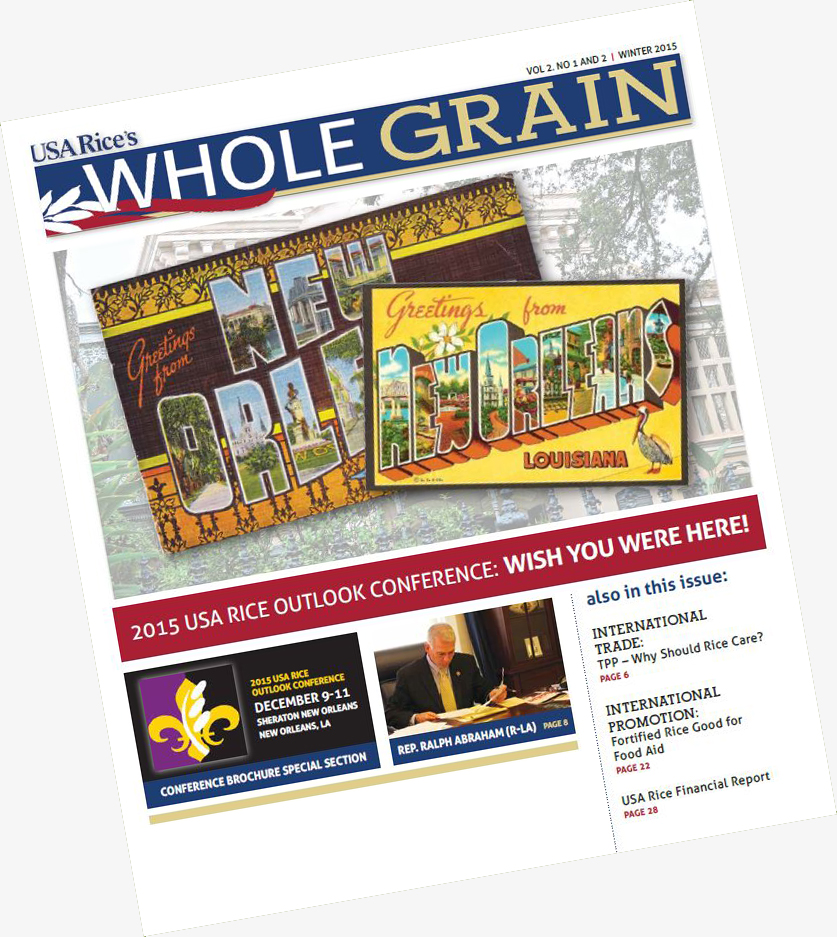 2015 USA Rice Outlook Whole Grain Cover